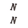 thumbnail image 4 of relayinert House Sign With Retro 3D Wide Range Of Uses And Durable Weather-resistant Metal House Numbers Retro 3D Sign N 2Set, 4 of 6