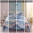 thumbnail image 4 of Ensemble de Couvre-Lit Cloud 9 Violet Grand Lit/reine, 4 of 4