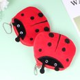 thumbnail image 2 of MasteelfCA 3pcs Ladybug Shape Purse Short Adorable Coin Bag Small Zippered Wallet Girls Plush Change Bag Portable Key Storage Bag, 2 of 7