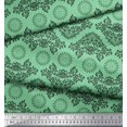 thumbnail image 3 of Soimoi Crepe Silk Fabric Floral & Damask Ethnic Print Fabric by Yard 42 Inch Wide, 3 of 3