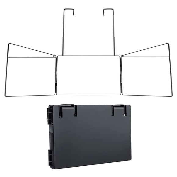 3 Way Mirror Makeup Mirror Foldable Wall Mounted Mirror Make Up Mirror Cosmetic Mirror Door