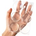thumbnail image 1 of Butée de Poignée de Porte Murale 2 Pouces Ensemble. 6 Pcs de Bouton de Porte en Caoutchouc Transparent, Coussin de Bouclier Mural Rond. Protecteur Mural Silencieux pour Poignée de Porte. Pare-Chocs de Porte Protecteur Mural Silencieux. Autocollant, 1 of 6