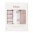 thumbnail image 3 of Lulujo - Infant, Baby, Infant - Cotton Muslin Receiving Blankets - 3 Pack, 3 of 4