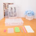 thumbnail image 2 of Transparent Plastic Bead Storage Box Set 30 Grids Diamond Painting Box with Accessories Embroidery Storage Box for DIY Arts Crafts Jewelry, 2 of 8