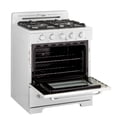 thumbnail image 2 of Unique 30' Classic Retro Marshmallow White Offgrid Range With Large Power Burner, 2 of 7