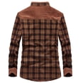 thumbnail image 3 of Meichang Mens Fleece Jacket Plus Size Plaid Winter Jacket Fall Button Down Shirt Jacket Classic Fit Long Sleeve Coat Jacket, 3 of 6