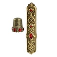 thumbnail image 2 of Embossed Sewing Thimble Case European Style Storage Sewing Metal Cross Stitch Option 4, 2 of 8