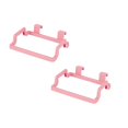 thumbnail image 1 of Oleegame 2PC Shower Soap Dish With Hook Hanging Garbage Garbage Bag Holder Suitable For Kitchen Cabinet Doors Portable Kitchen Garbage Bag Holder Suitable For Kitchen Small Tools Pink, 1 of 5