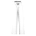 thumbnail image 4 of Pants for Women, Womens Fashionable Striped Printed Drawstring Wide Leg Pants, 4 of 4