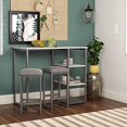 thumbnail image 1 of Novogratz Nora 3-Piece Pub Sertie de Faux Terrazzo, Gris, 1 of 1