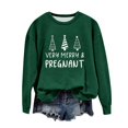 thumbnail image 2 of EGNMCR Chandail en Molleton de Noël pour Femmes Col Rond Imprimé Ample Chandail à Manches Longues Sans Capuche, 2 of 4