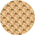 thumbnail image 1 of Ahgly Company Tapis d'Intérieur Lavables en Machine, Ronds, Orange Transitionnel, 4' Ronds, 1 of 7