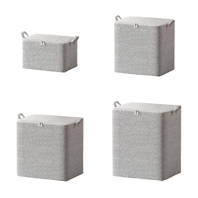 Collapsible Storage Container Storage Boxes with under Bed Storage Containers with Wheels Sign Storage Container Zipper Bag Storage Non Woven Fabric Material Resistive Dirt And Resistive All