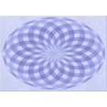thumbnail image 1 of Ahgly Company Machine Washable Indoor Rectangle Transitional Heavenly Blue Area Rugs, 2' x 5', 1 of 7