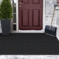 thumbnail image 1 of Mainstays Platinum Ribbed Heavy-Duty Indoor/Outdoor 4x6 Utility Mat, Vinyl Backing, Water-Resistant, Non-Slip, Black Onyx, Hallway, Mudroom, Garage, 1 of 4
