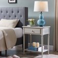 thumbnail image 2 of Leick Home Coastal Notions Night Stand Nightstand, Greige, 2 of 2