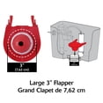thumbnail image 3 of Korky Premium Large 3-Inch Universal Rubber Toilet Flapper, 3 of 5