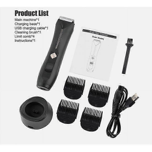 Compatible Men's Manscaping Pubic Hair Trimmer Groin Electric Ball Body Shaver Waterproof#V_Perfect Gift