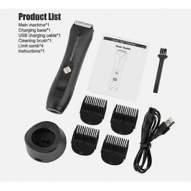 Compatible Men's Manscaping Pubic Hair Trimmer Groin Electric Ball Body Shaver Waterproof#V_Perfect Gift