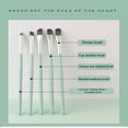 thumbnail image 4 of Pinceaux de Maquillage Professionnels pour les Yeux, Ensemble Cosmétique + Tube Rond 5 Pcs, 4 of 9