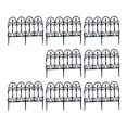 thumbnail image 3 of Garden Fence Ornament Landscape Edging Flower Edging Panels Animal Barrier Fence 8pcs, 3 of 9