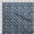 thumbnail image 3 of oneOone Tissu en Viscose Chiffon Rayé & Chevron Ikat Imprimé 1 Yard 42 Pouces de Large, 3 of 4