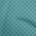 thumbnail image 1 of oneOone Rayon Dark Teal Green Fabric Asian Block Sewing Craft Projects Fabric Prints By Yard 56 Inch Wide, 1 of 4