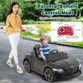thumbnail image 4 of Costway 12V Licensed Bentley Bacalar Kids Electric Ride-on Car with Remote Control Black, 4 of 10