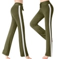 thumbnail image 1 of Meichang Spring Clearance Womens Yoga Pants High Elastic Waist Modal Bootcut Pants Workout Running Yoga Trousers Casual Yoga Gym Leggings with Drawstring, 1 of 9