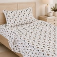 thumbnail image 1 of Ensemble de draps en flanelle Holiday Time pour lit 1 place, 1 of 8