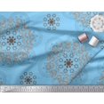 thumbnail image 3 of Soimoi Rayon Fabric Leaves & Sacred Geometry Geometric Decor Fabric Printed Yard 42 Inch Wide, 3 of 3