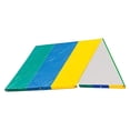 thumbnail image 1 of Bâche de Remplacement Imperméable pour Balançoire Protection Solaire Pare-Soleil Toit Vert Jaune Bleu, 1 of 8
