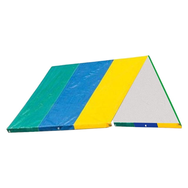 Bâche de Remplacement Imperméable pour Balançoire Protection Solaire Pare-Soleil Toit Vert Jaune Bleu