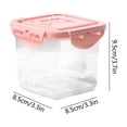 thumbnail image 3 of Contenants de Congélateur en Plastique Réutilisables 650 ml Bocal de Rangement Alimentaire pour Préparation de Repas Collations et Crème Glacée, 3 of 8