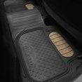 thumbnail image 4 of Universal Auto Floor Mats Full Set 3pcs For Car SUV Vans - 7 Colors Available, 4 of 5