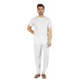 thumbnail image 1 of Inkmeso Solid Nightwear Set For Mens Tshirt And Pants Pajama Set Short Sleeve Pjs Loungewear Set, 1 of 8