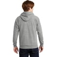 thumbnail image 3 of Hanes Mens ComfortBlend EcoSmart Pullover Hoodie Sweatshirt, S, Light Steel, 3 of 6