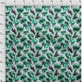 thumbnail image 3 of oneOone Cotton Poplin Aqua Blue Fabric Florals Craft Projects Decor Fabric Printed By The Yard 56 Inch Wide, 3 of 4