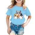 thumbnail image 1 of Girls Ruffle Long Sleeve Shirt Long Sleeve Thermal Shirt Girls 2t Girls Cat Top Kids Long Sleeve Tops Packs Shorts for Girls Size 6 Cat And Tops Girls 2t Long Sleeve Shirts Girls, 1 of 3