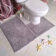 thumbnail image 3 of relayinert TPR Bottom Chenille Rug For Bathroom No Loose Thread And Good Stepping Feeling Rug Carpet Absorbent Green 50*80+50*50 1 Pc, 3 of 6