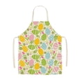 thumbnail image 2 of Vaidha Easter Home Printing Linen Imitation Apron Kitchen Fouling Multi Functional Apron, 2 of 3