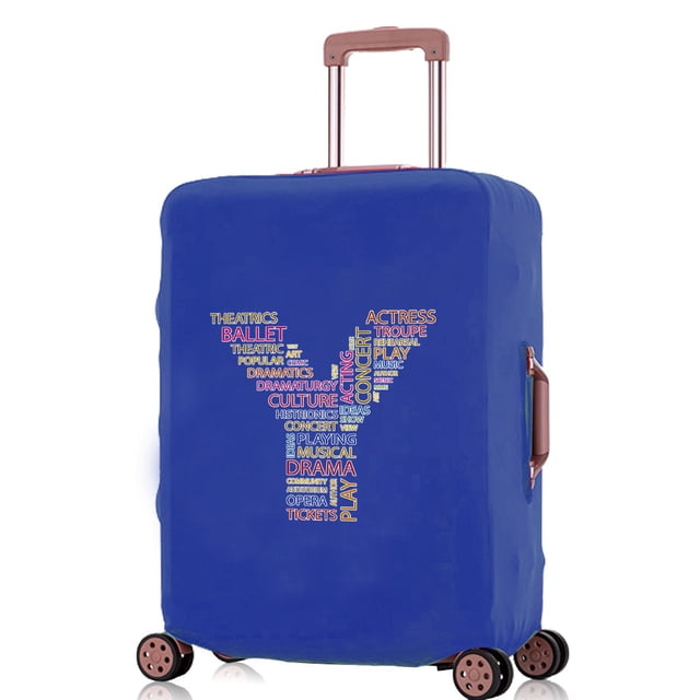 2024 Luggage Covers Travel Accessories Suitcase Cover Protector Reusable Washable 18-32inch Text Letter Printed Pattern Series 8text Y XL
