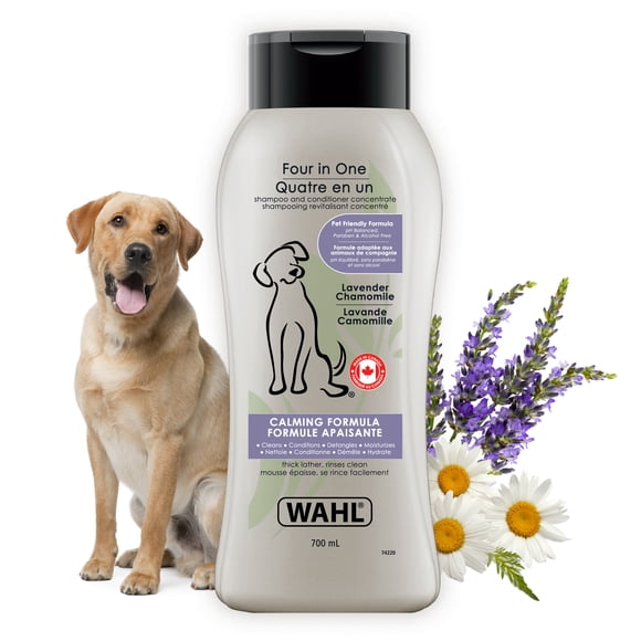 Wahl Shampooing & Revitalisant 4 en 1 pour Chiens, 700 ml