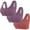Purple, variant on biudgviw Women's Cotton Bras 3 Pc Front Closure Plus Size Wireless Support Push up Bras Comfort Sleep Everyday Bralettes
