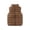 Coffee, variant on ZACPNCV Kids Boys Girls Down Puffer Vest Sleeveless Windproof Packable Warm Winter Vest Black 11-12 Years