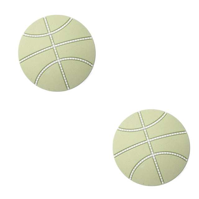 serony 4pcs Mute Door Rear Wall Crash Waterproof Anti-Collision Wall Crash Waterproof Pad Basketball Style 5cm green 2Set