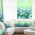 thumbnail image 1 of Fleurs de Camomille sur Fond Vert - Grande Impression sur Toile, 1 of 3