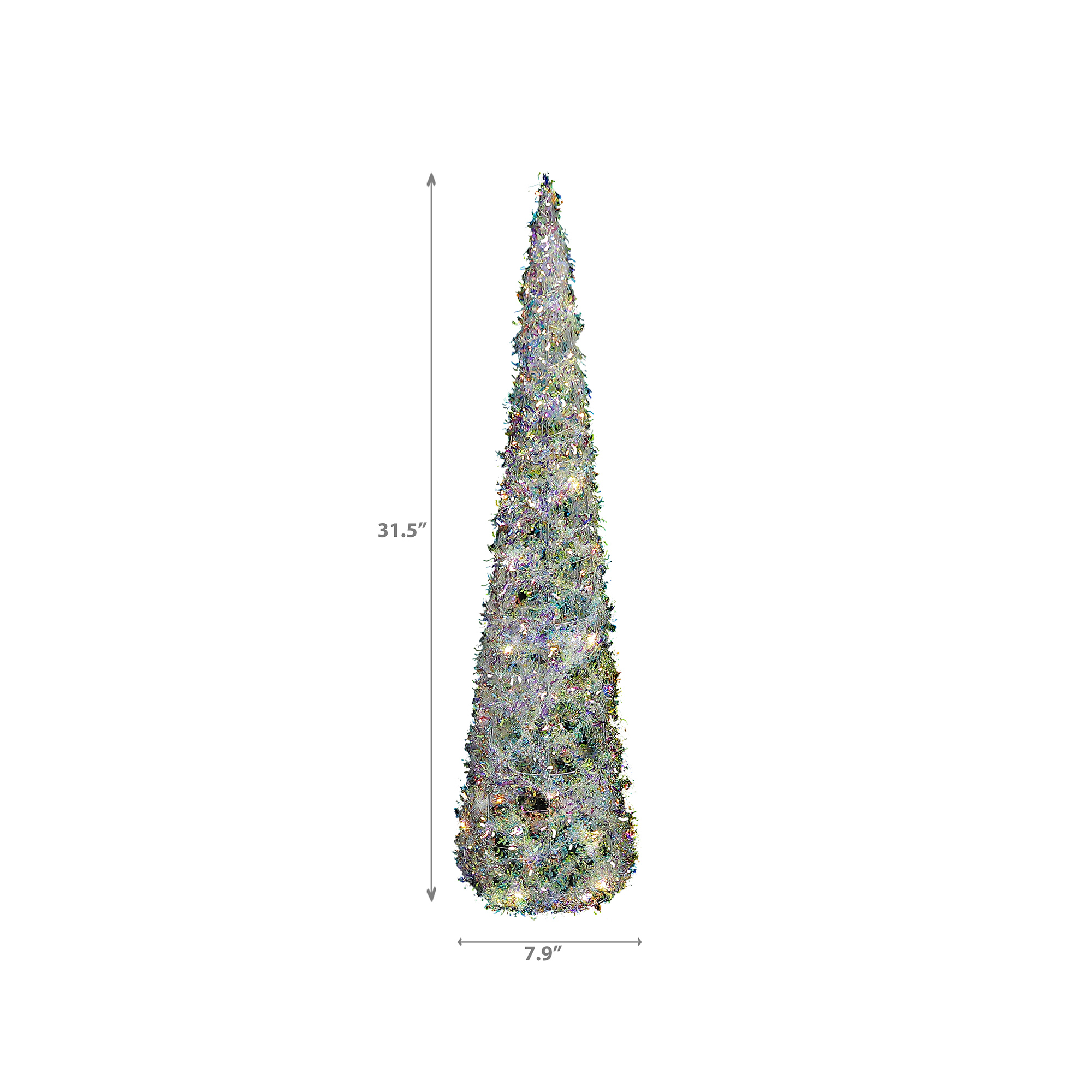 Arbre Conique Fantaisiste À Led (Grand) (31,50")