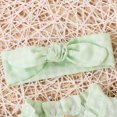 thumbnail image 4 of AherBiu Baby Clothes for Girl Romper Infant Ruffle Short Sleeve Drawstring Button down Jumpsuits Casual,Sizes 0-12 Months, 4 of 9