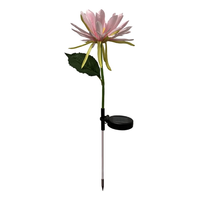 Pompotops Solar Epiphyllum Lamp Outdoor Courtyard Decoration Floor Insertion LED Lamp Clearance
